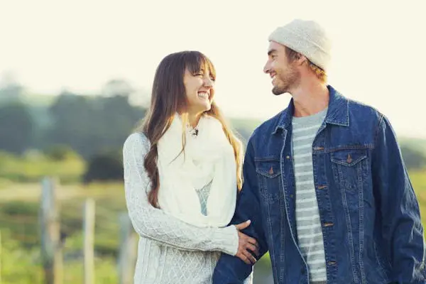 Couple walking
